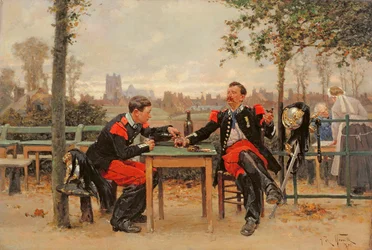 Kommendörens festmåltid, 1875